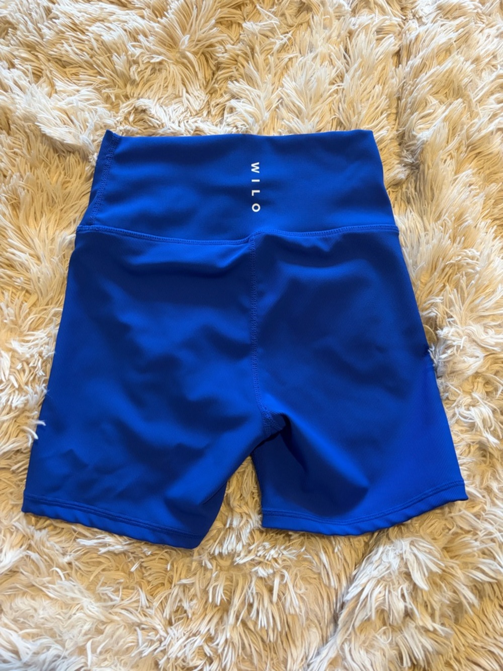 WILO the label High-Waist Blue Bike Shorts